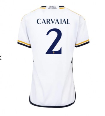 Real Madrid Daniel Carvajal #2 Kotipaita Naisten 2023-24 Lyhyet Hihat